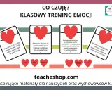 Karty z sercami opisują sytuacje i emocje: tata obiecał las, ale poszedł do pracy; koleżanka nie pomogła; brat zachorował. 5 mieczy co on czuje? Rozczarowanie, smutek, złość.
